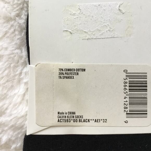 Calvin Klein Black 2 Pairs Non-Slip Heel Socks - Picture 6 of 8